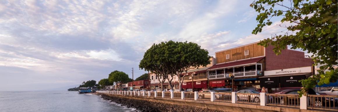Lahaina on the water shot