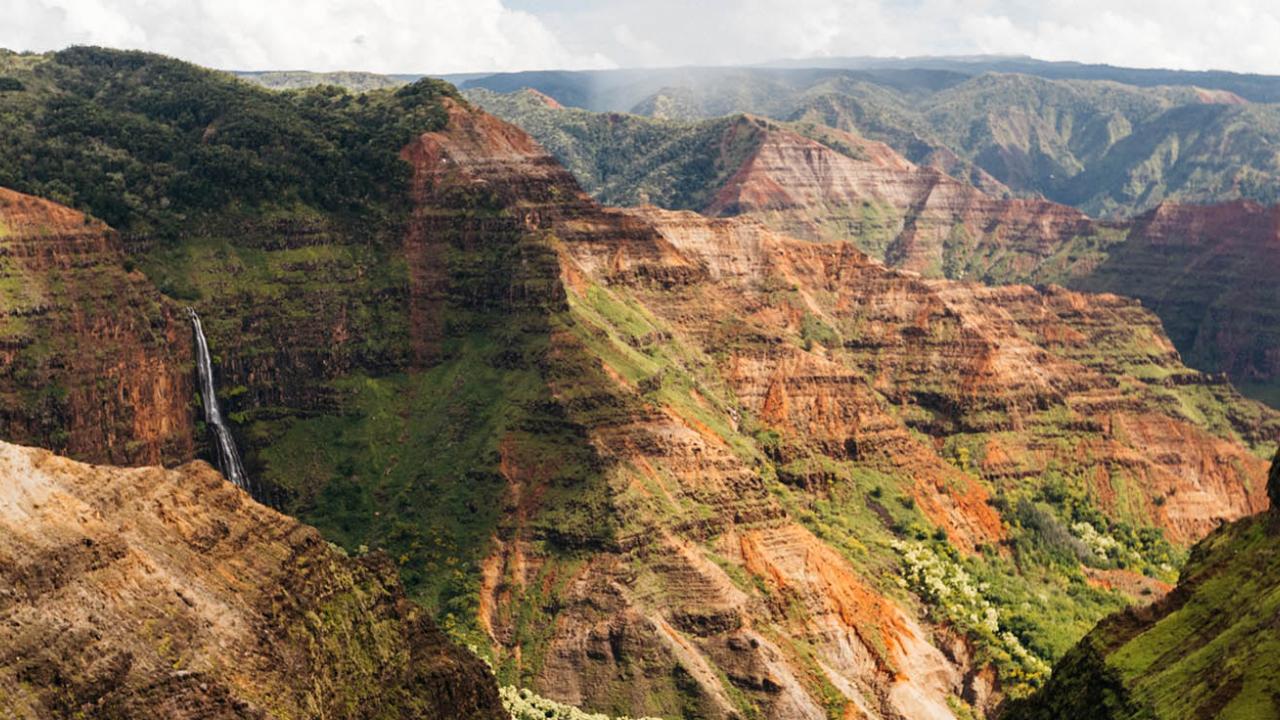 Waimea aerial in Kauai