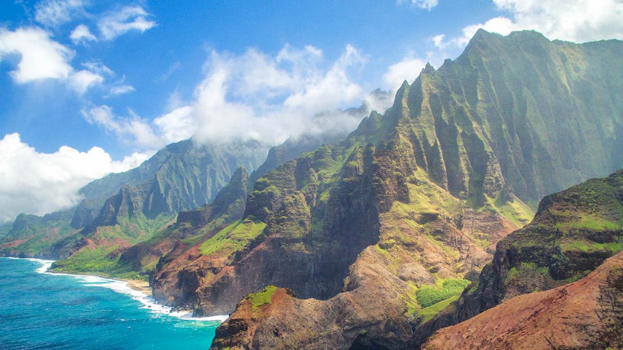 Napali Coast Aerial