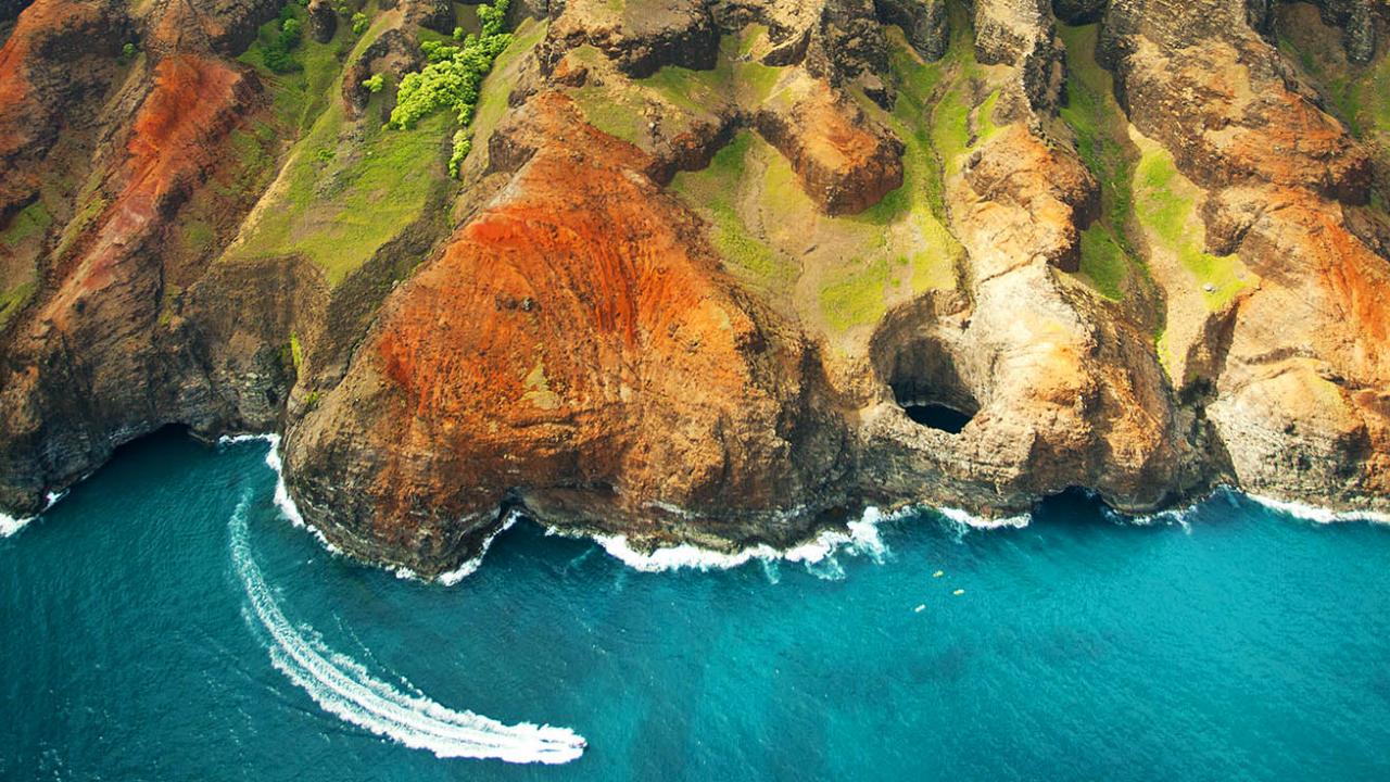 Napali Coast Aerial