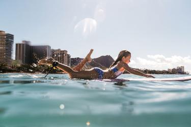 Child surfing