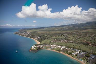 Aerial view of Kaanapali